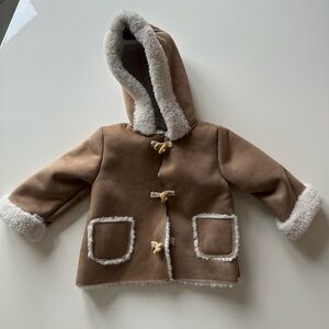 Zara baby coat with toggles